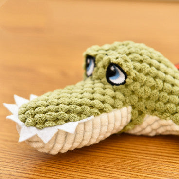   Plush Crocodile Dog Toy-Toys 